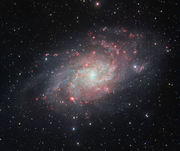 M33 is the third largest member of the Local Group of galaxies, behind the Milky Way and the Andromeda Galaxy.<br />
<br />
Image Credit: ESO<br />
