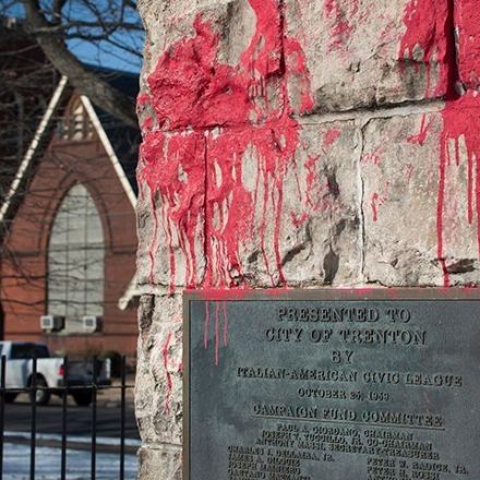 Christopher Columbus statues across the state splattered with red paint