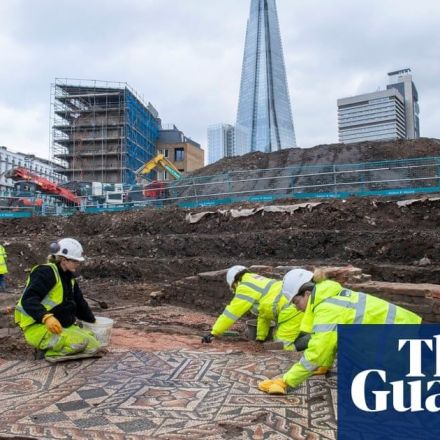 Lavish Roman mosaic is biggest found in London for 50 years