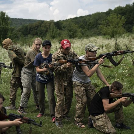 Training kids to kill at Ukrainian nationalist camp