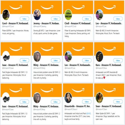 What is this weird Twitter army of Amazon drones cheerfully defending warehouse work?