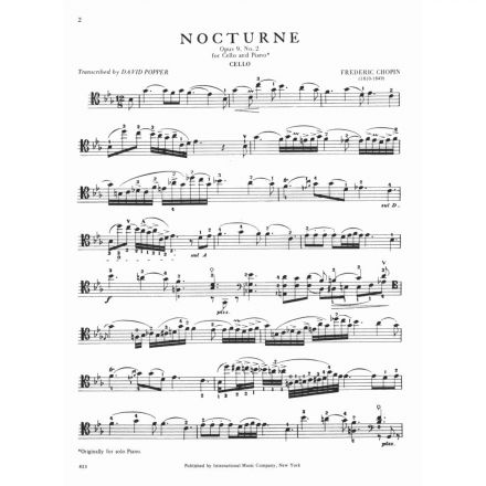 Frederic Chopin’s Nocturne In E Flat Major, Opus 9 No. 2, Piano Solo