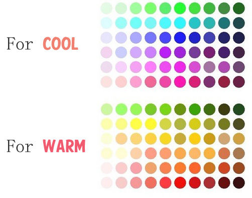 color ideas for differnet skin tone