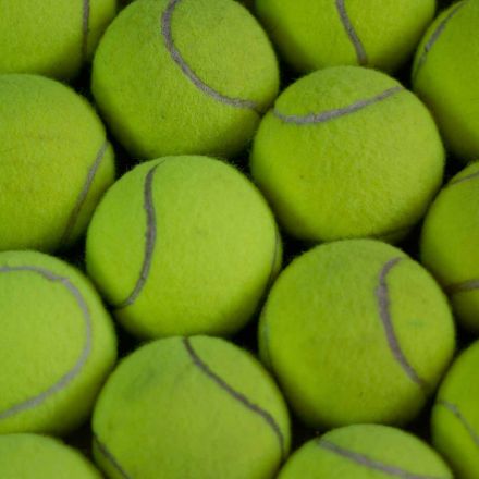Physicist creates remarkable tennis-ball towers, including one made from 46 balls