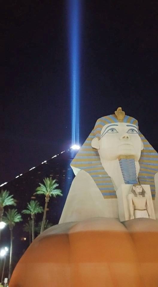 Luxor is gorgeous at night!