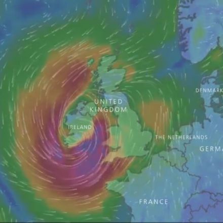 Hurricane Ophelia reaches 100mph winds as it approaches UK