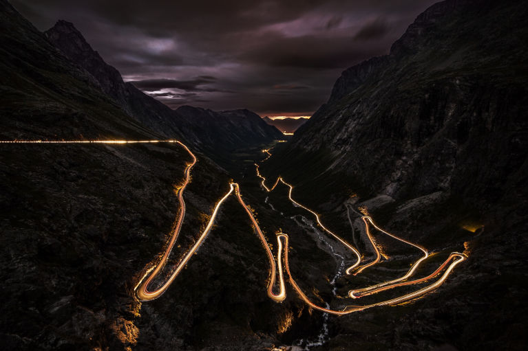 High exposure of a Norweigan highway