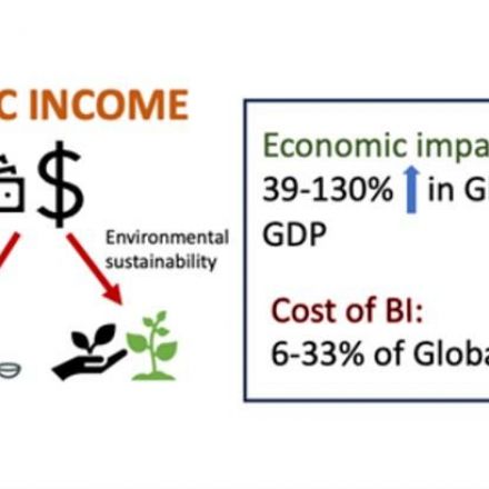 Basic income can double global GDP while reducing carbon emissions