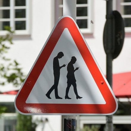 'New sign' warns motorists smartphone zombies could be in the area