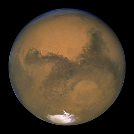 Salty lake, ponds may be gurgling beneath South Pole on Mars