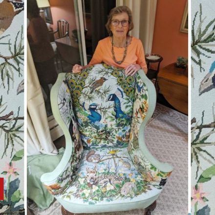 This gran picked up roadkill to create an armchair