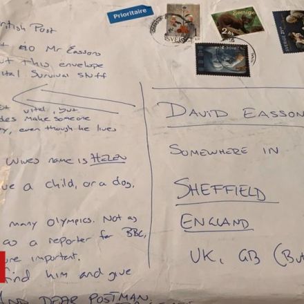 Postman delivers 'somewhere in Sheffield' parcel
