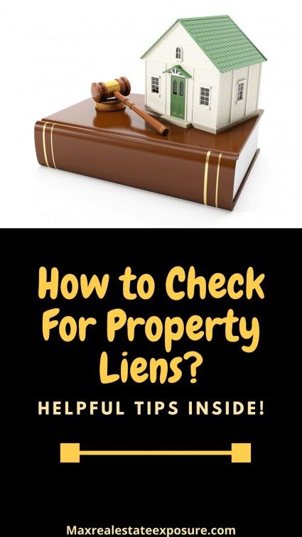 How to check for house liens.