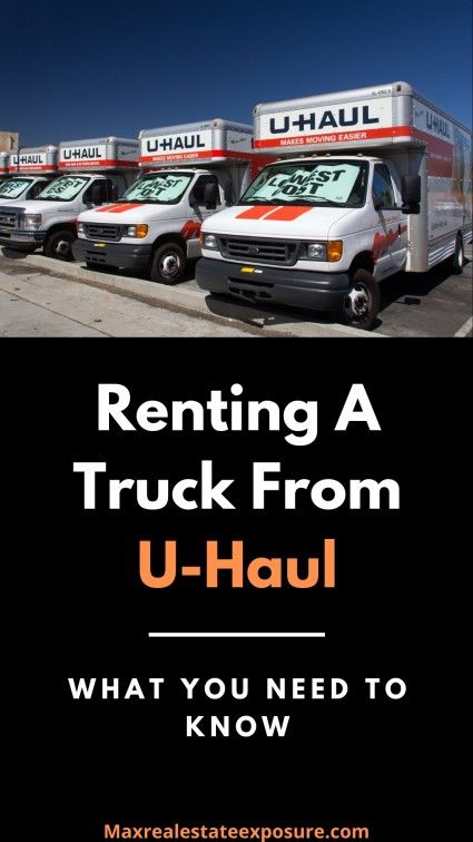Getting a U-Haul Truck to rent