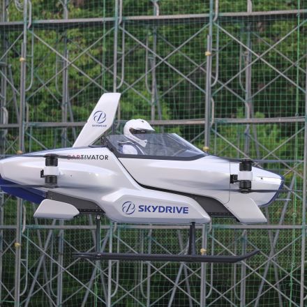 Japan's 'flying car' gets off ground, with a person aboard