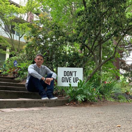 Dad posts 'Don't Give Up' signs around town to lower suicide rates: 'You never know who is struggling'