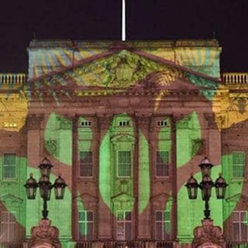 Watch: Buckingham Palace Transformed by Rainforest Projection