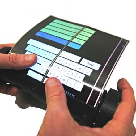 Scientists make a touch tablet that rolls and scrolls