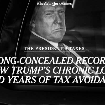 NYT got 2 decades of Donald Trump income taxes — paid no federal income taxes for 10 of past 15 years, and $750 for two years