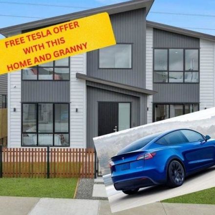 A homeowner is selling a $1.8 million property with a free Tesla car to make it stand out from the crowd
