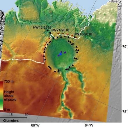 Impact crater beneath Greenland could help explain Ice Age