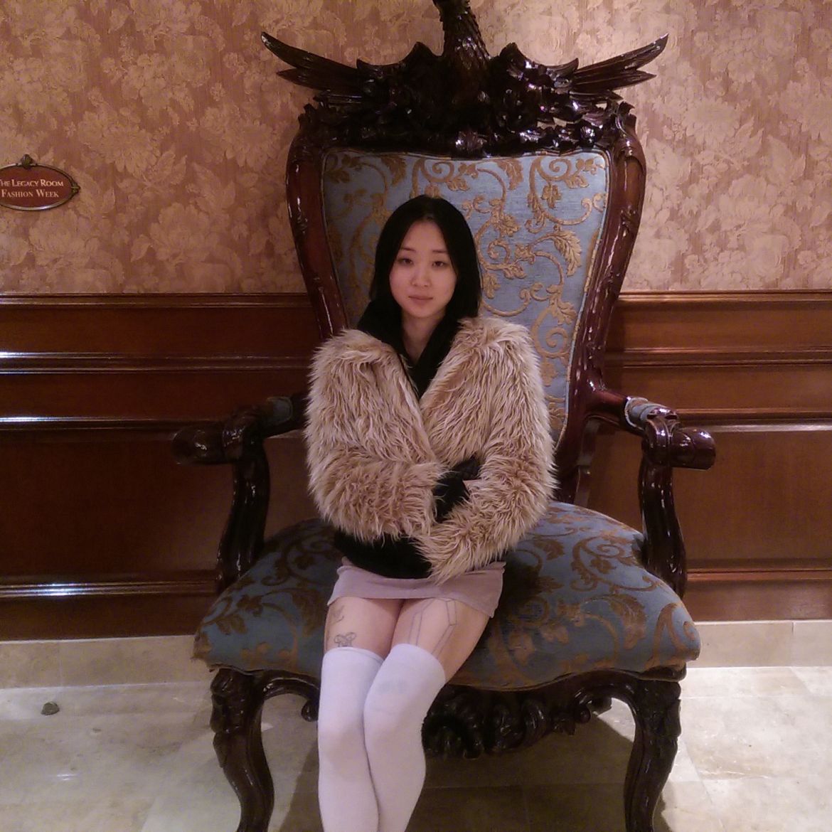 Fashion Week's album cover contains Sua Yoo, the artist that created "The Money Store's" album art
