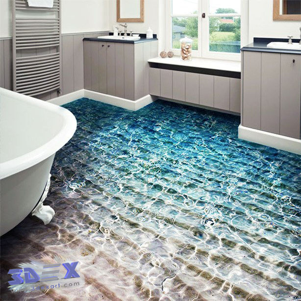 Turn Your bathroom floors into 3d Epoxy  Floor