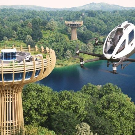 ehang unveils tree-like 'baobab' vertiports for its autonomous passenger drones