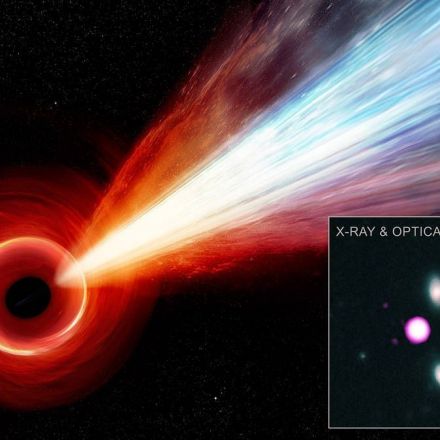 This jet from a monster black hole is so huge it dwarfs our Milky Way galaxy