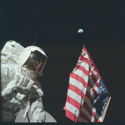 Schmitt with Flag and Earth Above