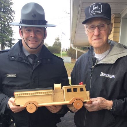 93-year-old toymaker donates 300 wooden trucks to Pennsylvania kids
