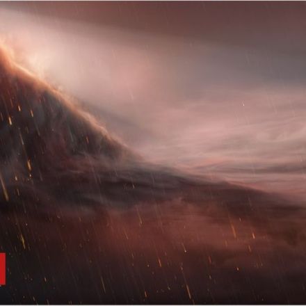 The inferno planet where it 'rains metal'