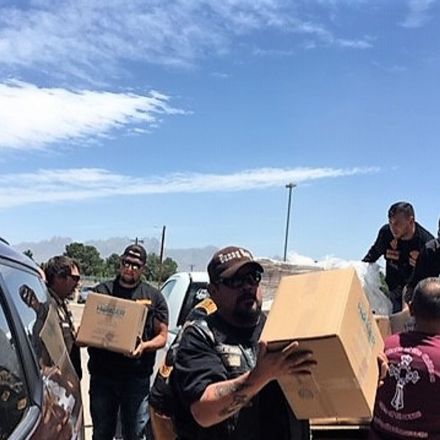 Bikers bring 30,000 meals to feed migrants at facility in New Mexico