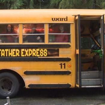 Grandfather buys bus to take his 10 grandchildren to school
